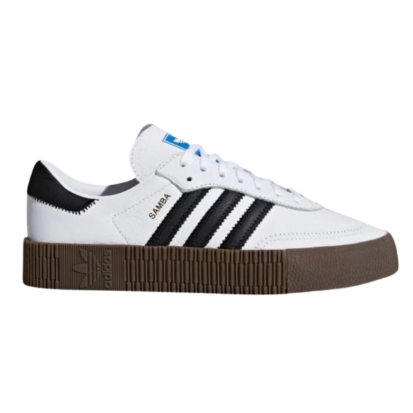 Adidas Sambarose Women | Retro Platform Sneakers Cloud White Black Gum